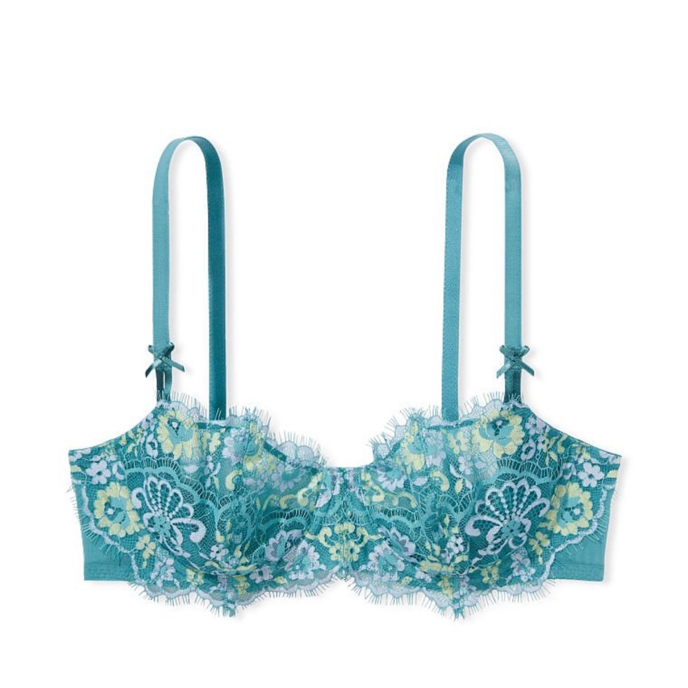 Wicked unlined Crossdye Lace Balconette Bra - Picture 3 of 5